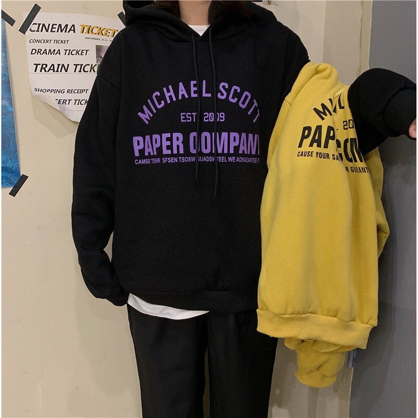 Áo Khoác Hoodie YAYSHOP - Hoodie nỉ lót bông mềm Company Paper form rộng unisex nam nữ cục hot