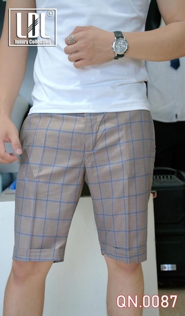 Quần short tây vải giản ôm body cao cấp Hải Triều 058