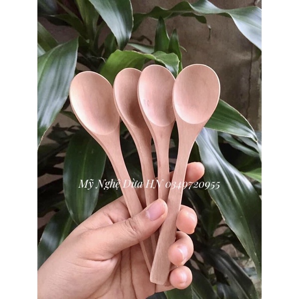 Thìa gỗ nhãn thủ công