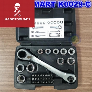 Bộ cờ lê tự động có khóa gạt c-mart k0029-c 36 chi tiết