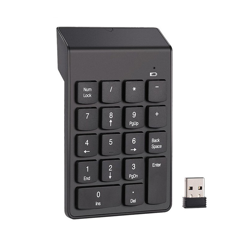 Bàn phím mini bàn phím số không dây 18 phím cơ bản dùng cho laptop máy tính bàn bảo hành 1 năm G3 bàn phím số