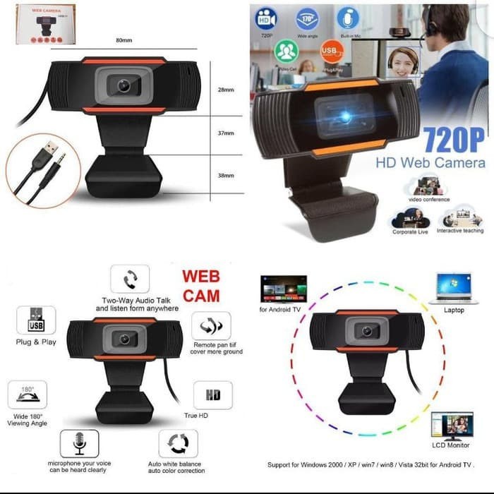 Webcam Web-01 720p Cổng Usb | BigBuy360 - bigbuy360.vn