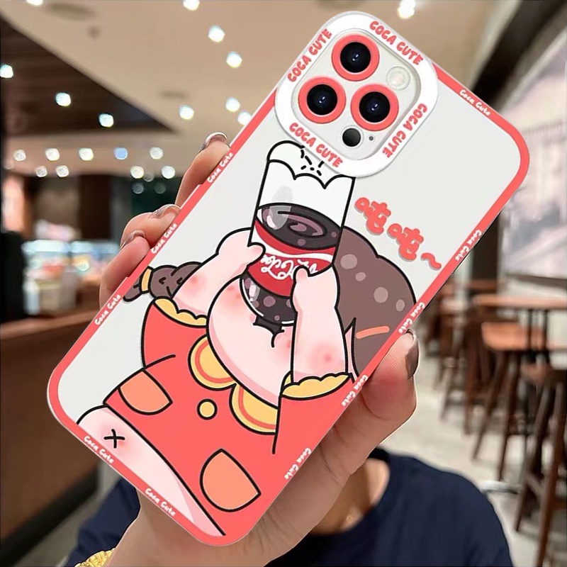 Ốp Điện Thoại Silicon Mềm Trong Suốt In Hình Dễ Thương Cho iPhone 13 12 11 Pro Max SE 2020 X XR XS Max 8 7 ip 6S 6 Plus