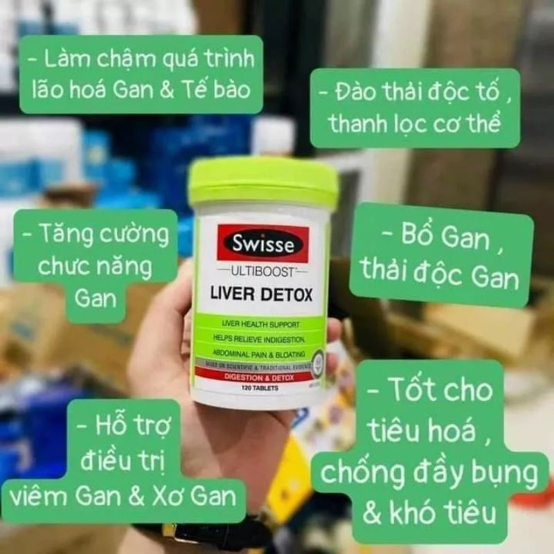 Thải độc Gan - Liver Detox Swisse 120 viên