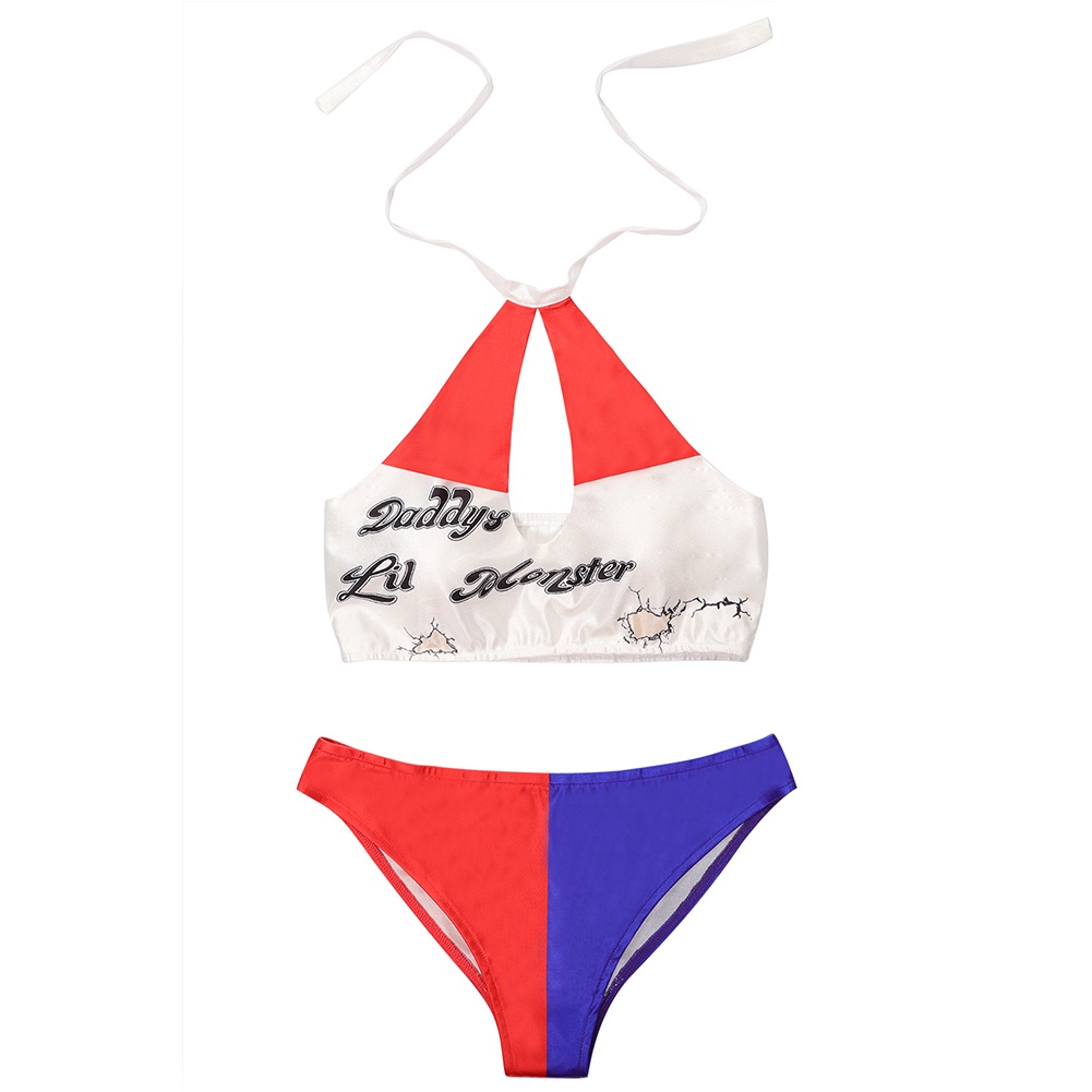 Bộ Đồ Bơi bikini Hóa Trang harley quinn Gợi Cảm