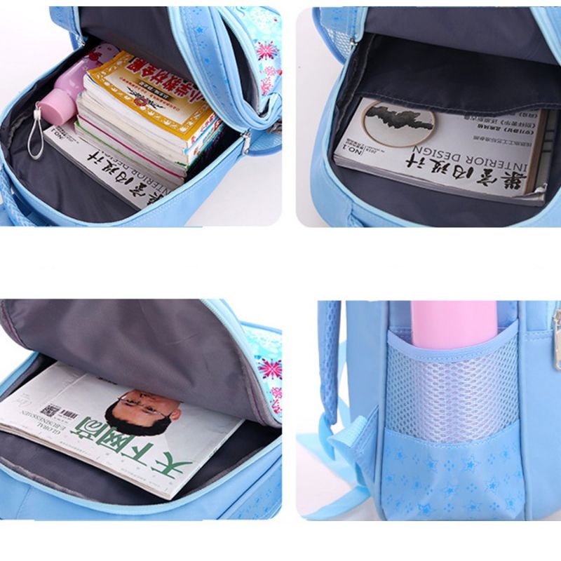 Balo cho trẻ mầm non - Bé trai gái mẫu giáo từ 2 đến 5 tuổi In hình Người nhện Siêu nhân Công chúa Elsa BL05