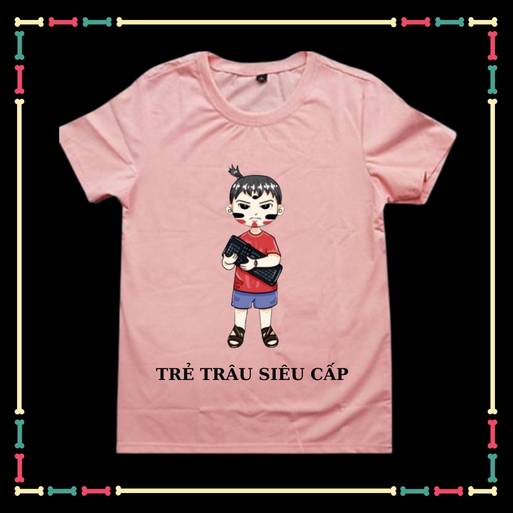 ÁO THUN BIỆT ĐỘI GANGSTER-TRẺ TRAU SIEU CAP- (Đủ size áo, Từ 10kg đến 90kg)