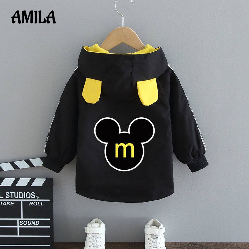 Áo khoác AMILA có mũ trùm phong cách xuân thu mới cho bé gái