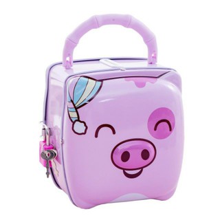 Két sắt mini hình heo có khóa