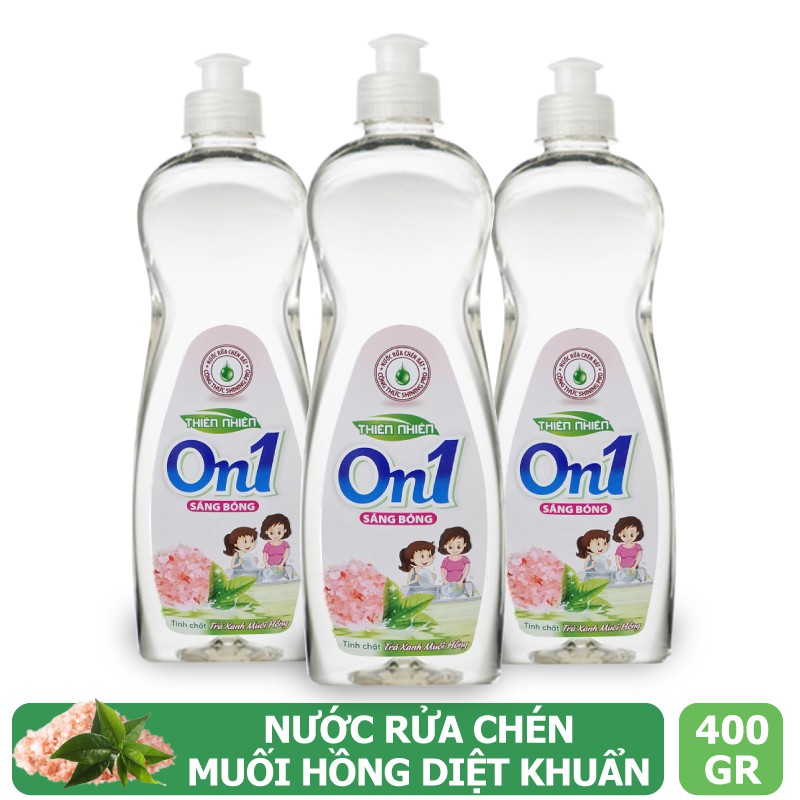 Nước rửa chén On1 dung tích 400g - Nhiều mùi hương - Sạch bóng vết dầu mỡ