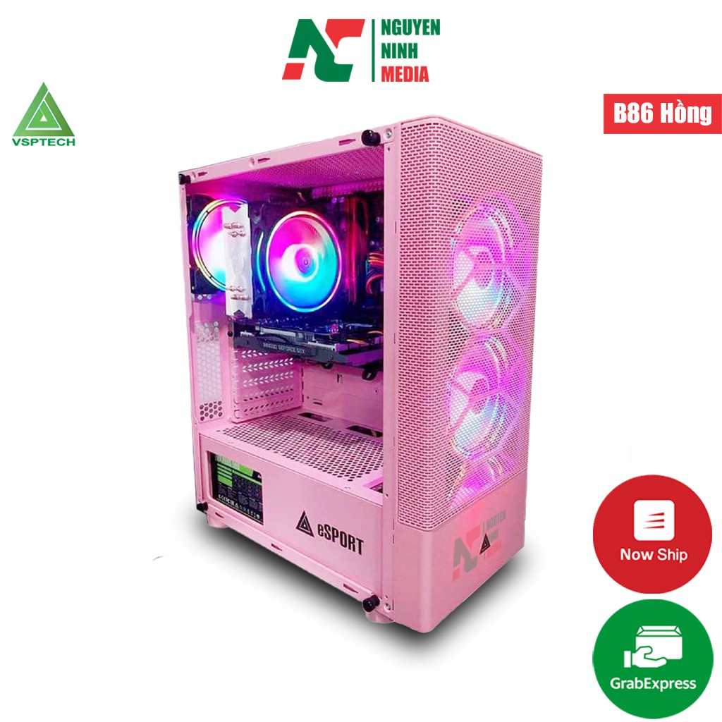 [Mã ELMSHX hoàn 8% xu đơn 500K] Vỏ Case Gaming VSP B86 Pink (Màu Hồng) - Hàng Chính Hãng thumbnail