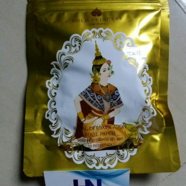 MIẾNG DÁN THẢI ĐỘC BÀN CHÂN GOLD PRINCESS THÁI LAN