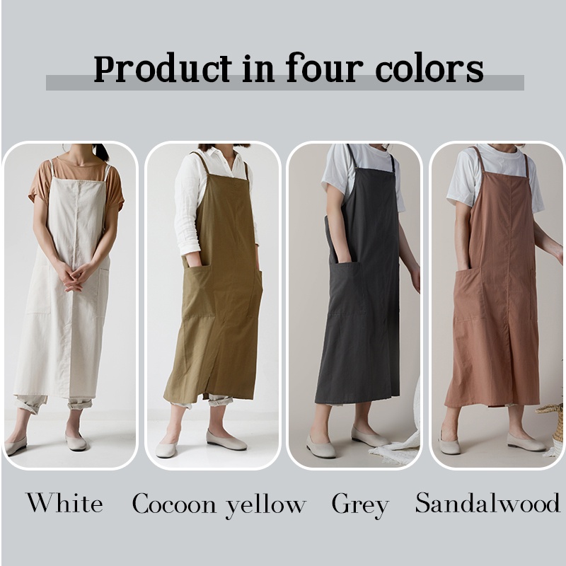 Tạp Dề cotton Chống Bám Dầu Phong Cách Nhật Bản Thời Trang Cho Nam