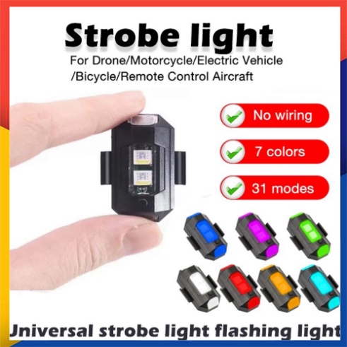 Đèn nhấp nháy cảnh báo gắn xe máy bay điều khiển từ xa có thể sạc lại