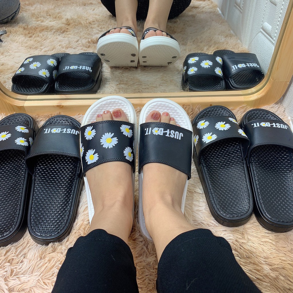 Dép hoa cúc cao su non ulzzang 2G02