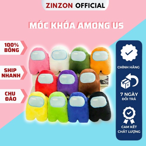 Móc khóa gấu bông Among Us êm mịn dễ thương cao cấp ZinZon