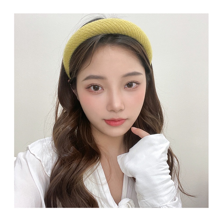 Băng đô cài tóc vải len chống trượt thời trang cho nữ