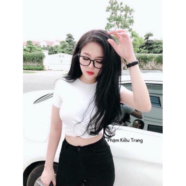 Áo Croptop Xoắn Bụng Cá Tính D&N ( Áo Thun Croptop Dễ Thương)