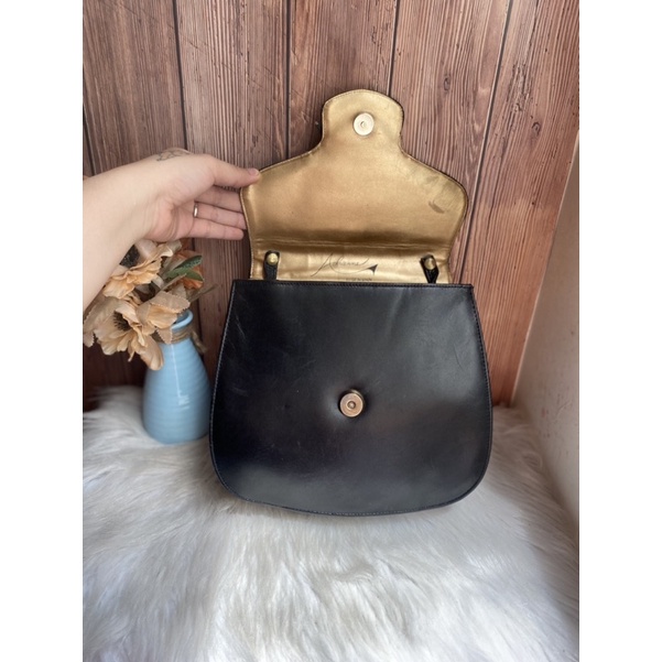 Túi đeo chéo da thật form hộp hàng nhật Aclrienne