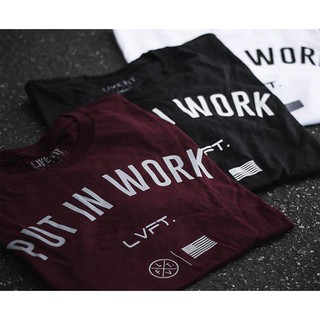 Áo PUT IN WORK Đỏ Đô thể thao năng động