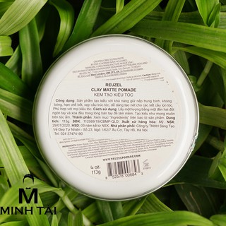 Sáp Vuốt Tóc Reuzel Matte Clay Pomade