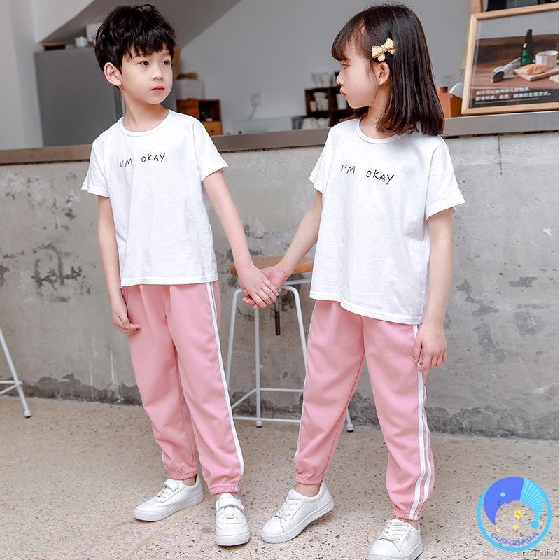 Quần Dài Lưng Thun Màu Trơn Thời Trang Cho Bé