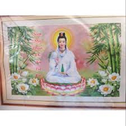 tranh thêu phật quan âm DV6138