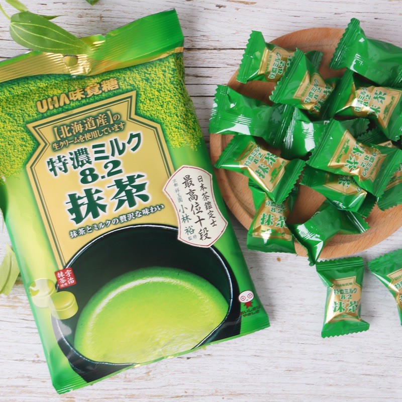 KẸO TRÀ XANH SỮA UHA GÓI 40GRAM