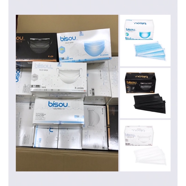 Khẩu trang cao cấp chuẩn xuất khẩu Bisou