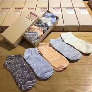 5 đôi tất nữ Muji xuất Nhật