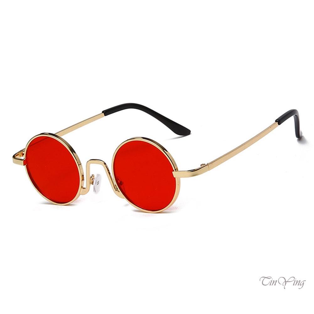 GETNOIVAS Kính Mát Phân Cực Tròng Tròn Tráng Gương Phong Cách Steampunk Cổ Điển Chất Lượng Cao