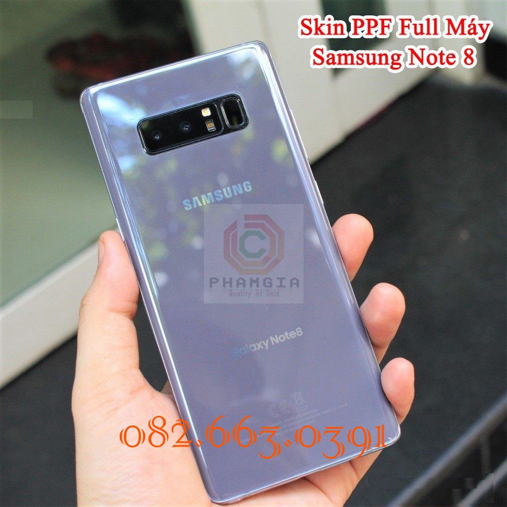Dán PPF Samsung Galaxy Note 8 / Note 9 bóng, nhám-màn hình, mặt lưng, full lưng siêu chuẩn xịn tự phục hồi vết trầy xước
