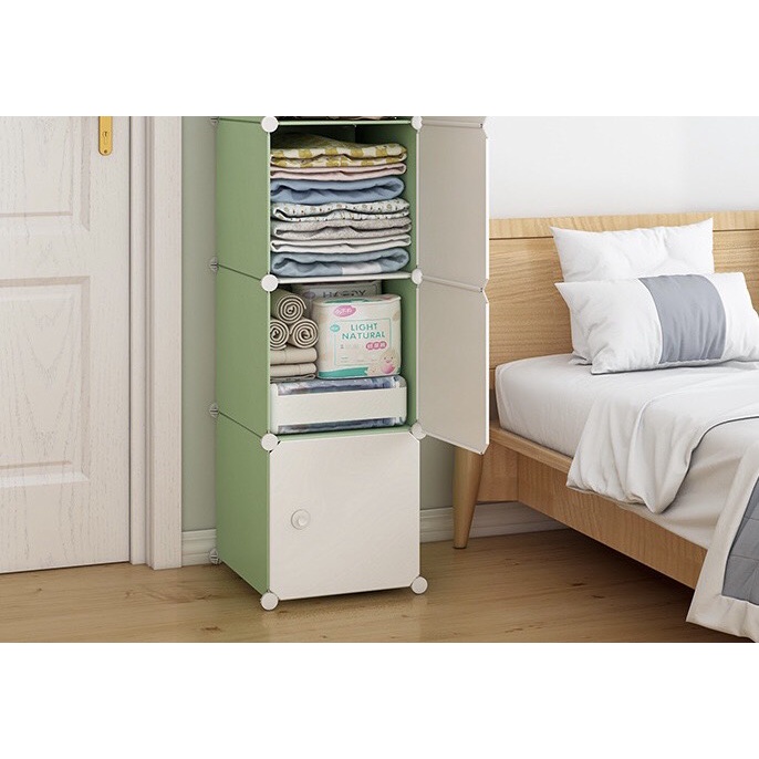 [MẪU MỚI] TỦ NHỰA LẮP GHÉP 3 Ô SÂU 47 ĐỰNG QUẦN ÁO VẬT DỤNG CÁ NHÂN