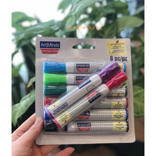 Bộ bút dạ 8 màu Artmind - Mực nhập khẩu - Thế Giới Bảng