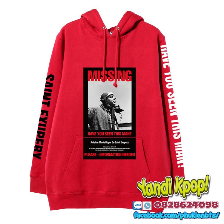 Áo Hoodie Jungkook BTS Mặc Trong Fan Meeting Màu Đỏ