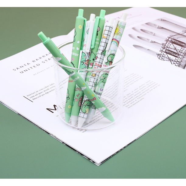 1 Bút Mực Nước Ngòi 0.5Mm Hình Khủng Long Dễ Thương