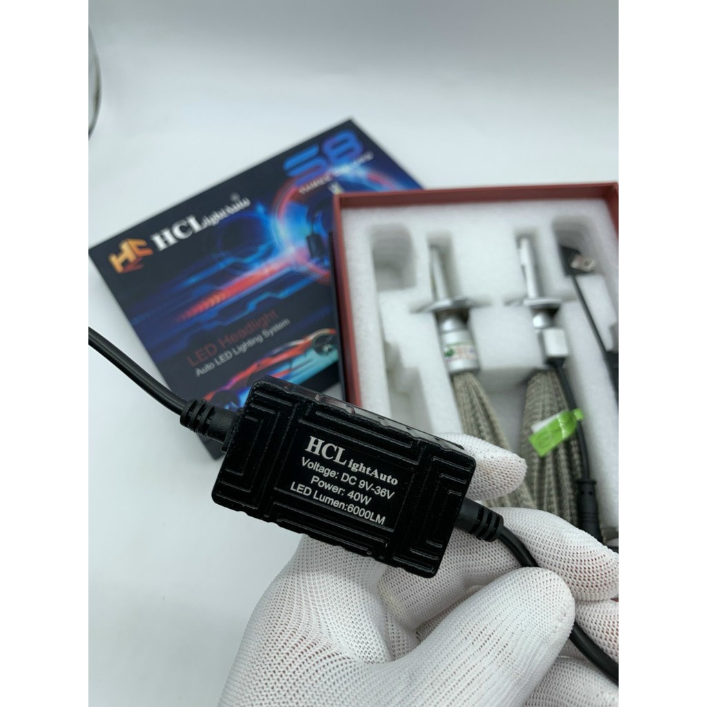 SL 2 Bóng đèn LED S8 HCL tăng sáng Tản dây thế hệ mới 3 MÀU–12V/24V–40W|Bóng Đèn Pha Ô tô Xe máy