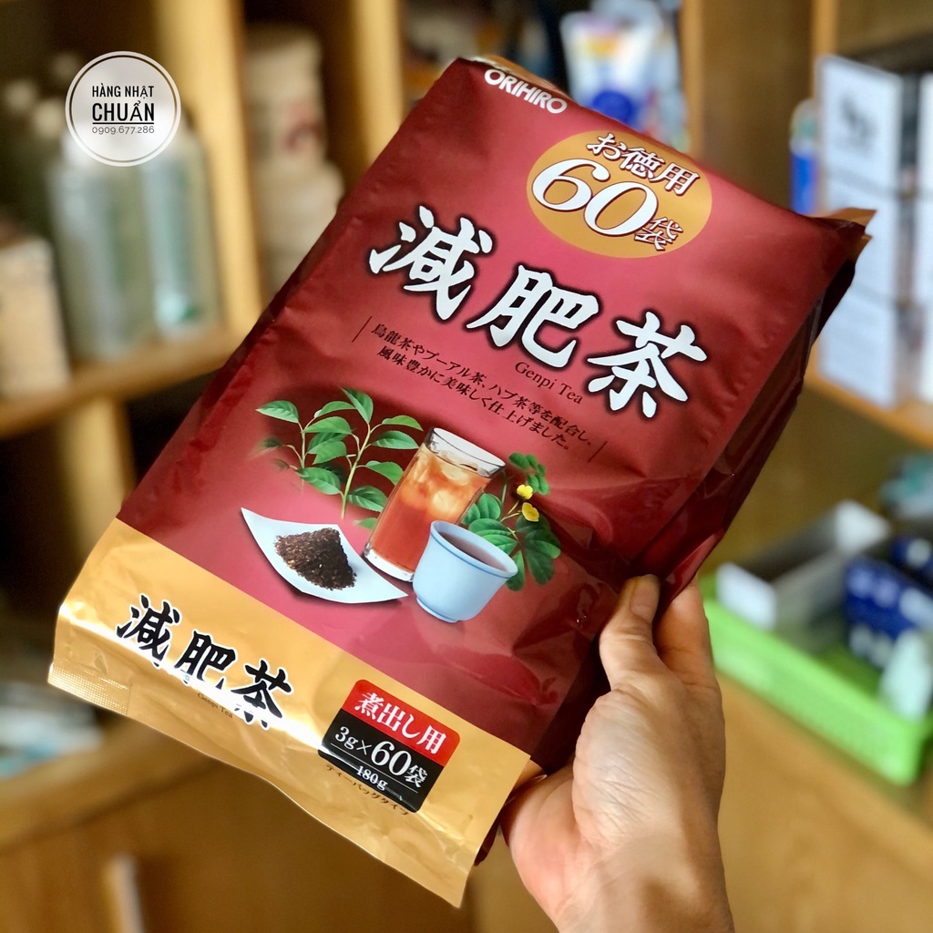 Trà Giảm Mỡ Bụng Nhật Bản Genpi Tea Orihiro 60 gói