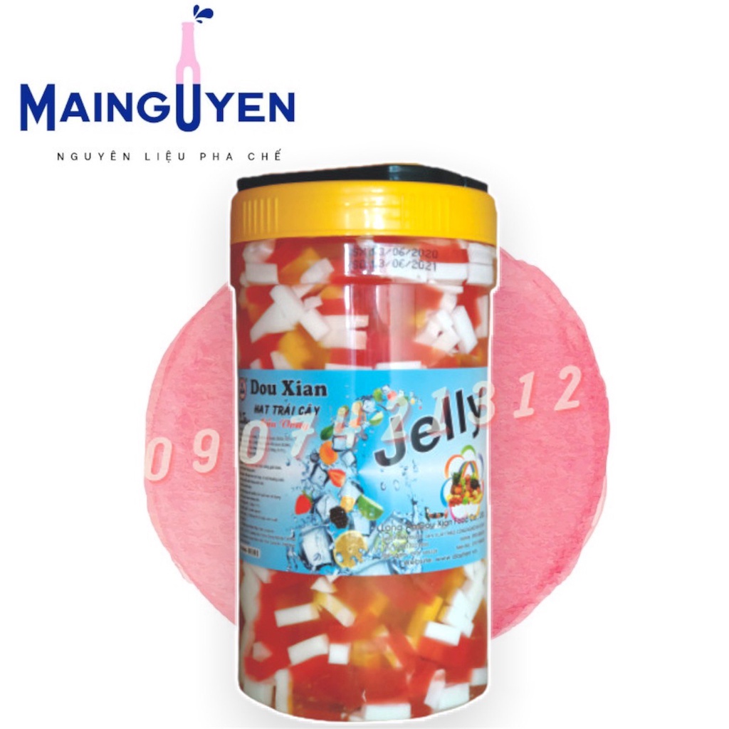 Thạch trái cây hạt Hàng Huy  đủ loại hộp 2.5kg