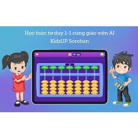 Kids up soroban cho bé ( Trọn đời, 1 năm ) - Hàng sẵn kho ship ngay