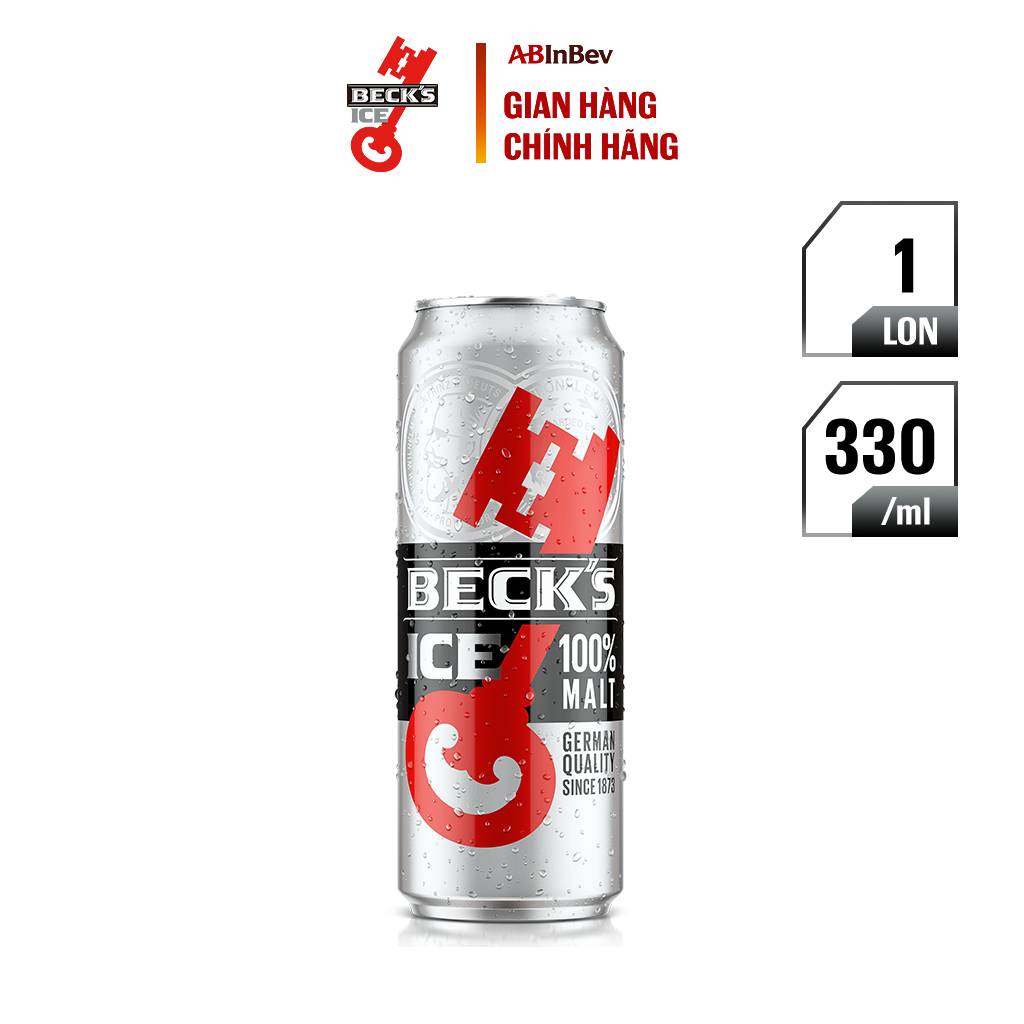 Thùng 24 Lon Bia Beck's Ice Tết (330ml/lon)