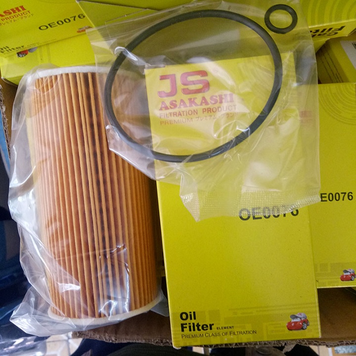 Lọc nhớt OE0076 JS Asakashi dùng cho Kia Sedona Vietnam máy dầu 2.2 2015, 2016, 2017, 2018, 2019, 2020, 2021 26320-2F000