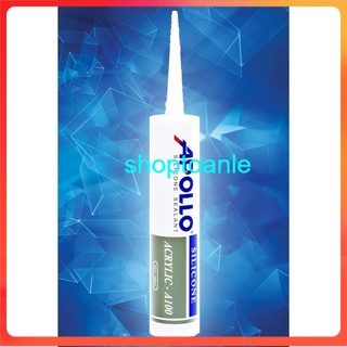 KEO SILICONE APOLLO A100 MÀU TRẮNG GẮN TÔN MÁI VỚI MÉP TƯỜNG(keo silicon) (300 ml)
