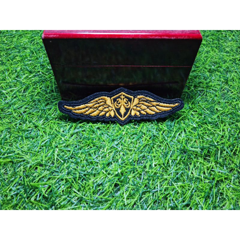 Sticker/Patch/Logo Thêu Ủi Hình Huy Hiệu A R M Y Cao Cấp MS77747