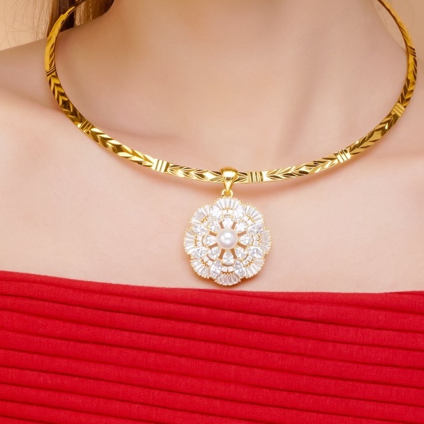 Mặt Dây Chuyền Hoa Mạ Vàng 18K - M975185-240