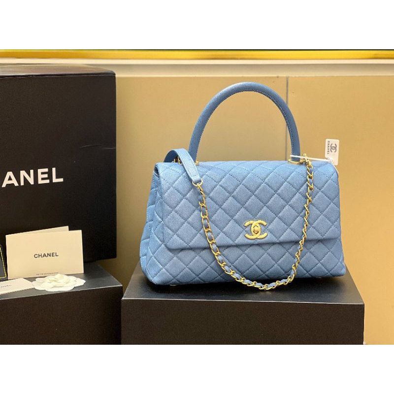 Túi xách nữ C.N Co.co da hạt sz28cm quai cầm vồng cao chắc chắn cực sang