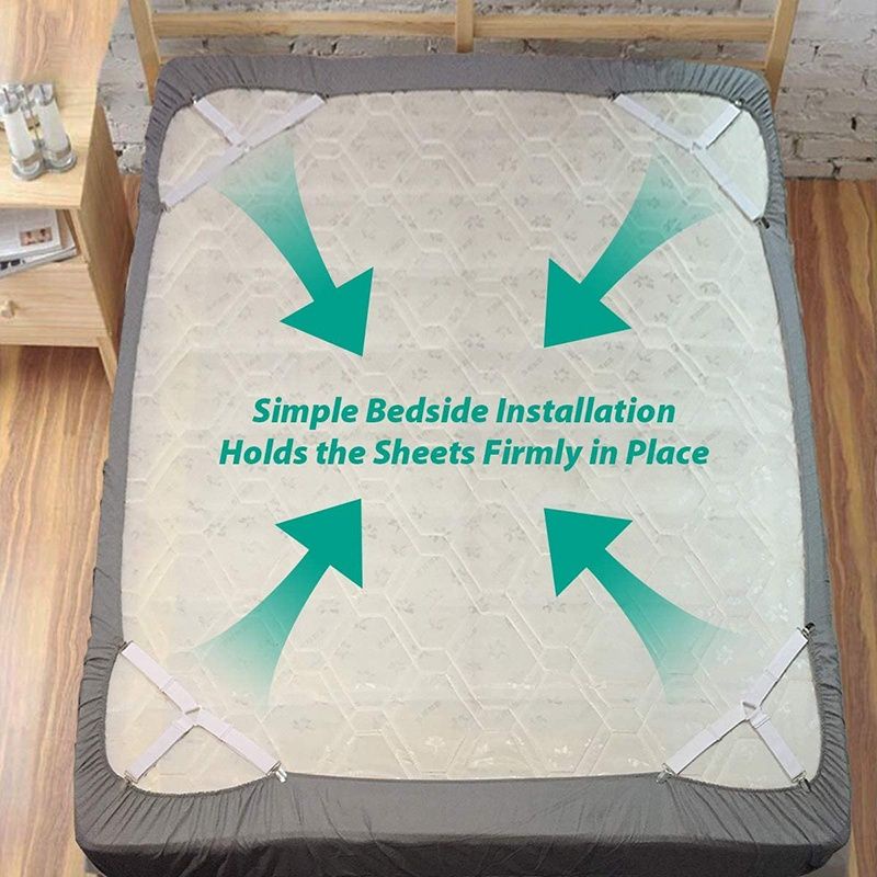 Bộ 4 Kẹp Cố Định Ga Giường / Sofa Tiện Dụng