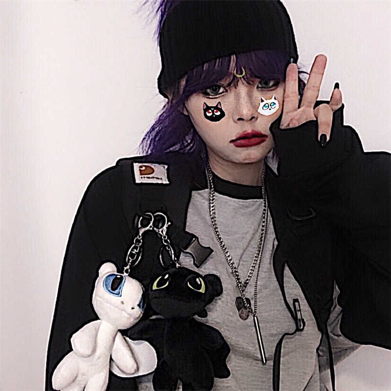 Móc Khóa Hình Búp Bê Hoạt Hình Phong Cách Harajuku 22F038