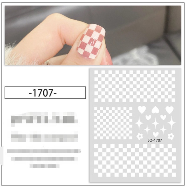 Sticker da beo trang trí nail sẵn a