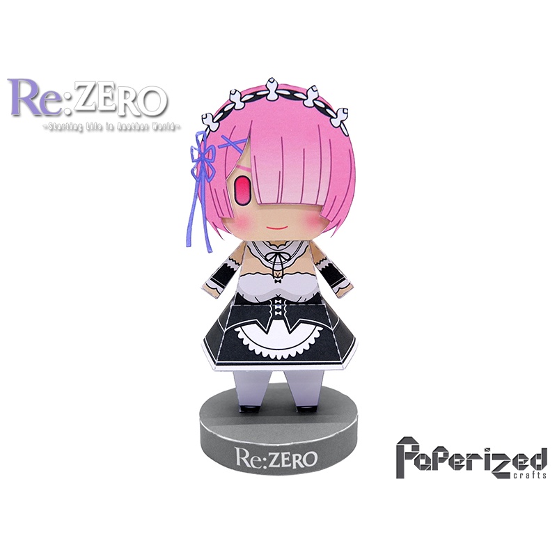 Mô hình giấy Rem Ram Chibi Anime Re:Zero OS25